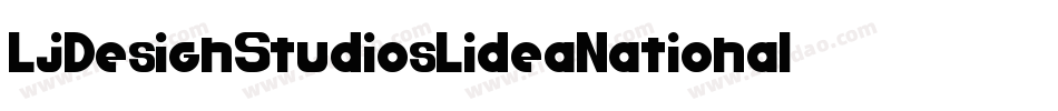 LjDesignStudiosLideaNational-62A1字体转换