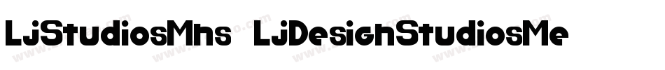 LjStudiosMns2LjDesignStudiosMedium-mOxx字体转换