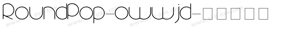 RoundPop-owwjd字体转换