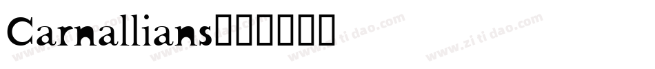 Carnallians字体转换