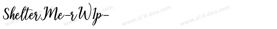 ShelterMe-rW1p字体转换