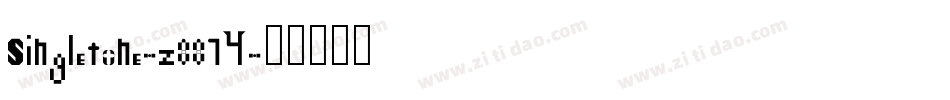 Singletone-z8814字体转换