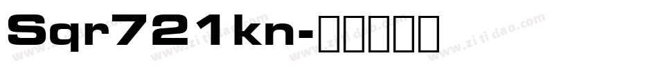Sqr721kn字体转换