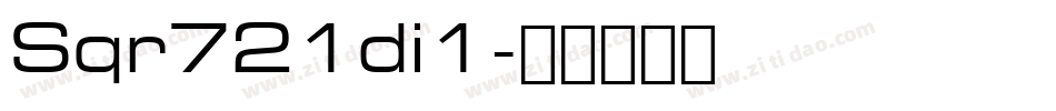 Sqr721di1字体转换