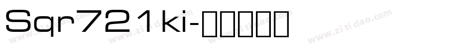 Sqr721ki字体转换