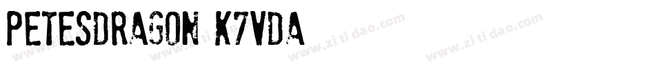 PetesDragon-K7VDA字体转换