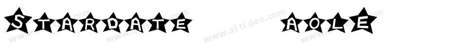 Stardate81316-aolE字体转换