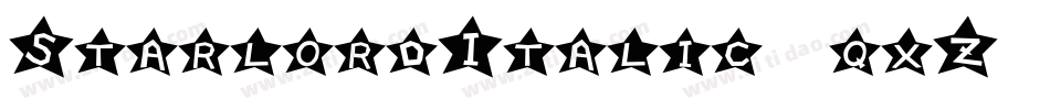 StarlordItalic-3qxZ字体转换
