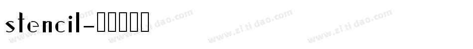 stencil字体转换
