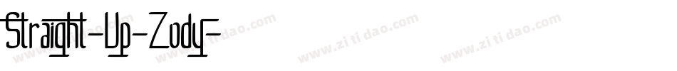 Straight-Up-Zody字体转换