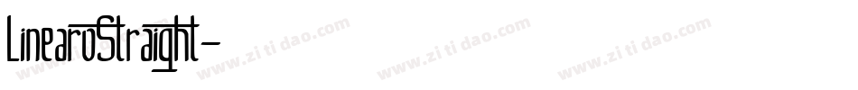LinearoStraight字体转换