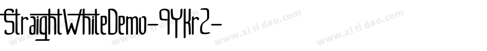 StraightWhiteDemo-9YKr2字体转换