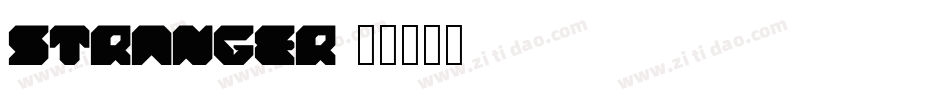 Stranger字体转换