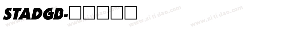 STADGB字体转换