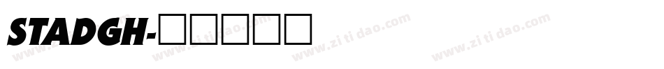 STADGH字体转换