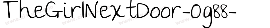 TheGirlNextDoor-Og88字体转换