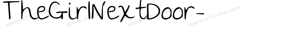 TheGirlNextDoor字体转换