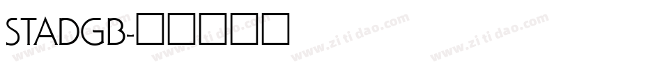 STADGB字体转换