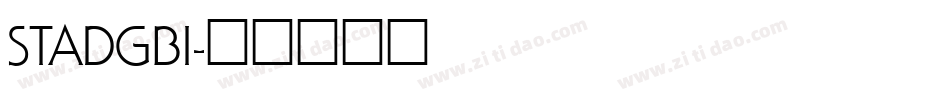 STADGBI字体转换