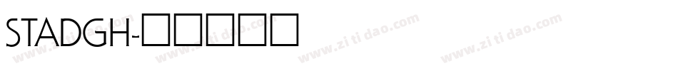 STADGH字体转换