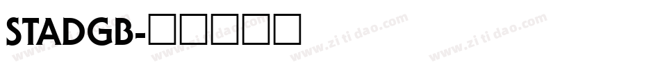 STADGB字体转换