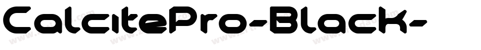 CalcitePro-Black字体转换