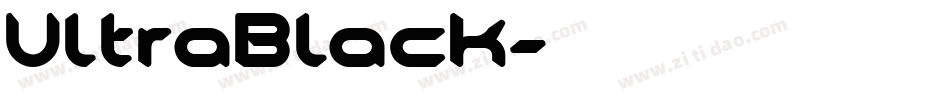 UltraBlack字体转换