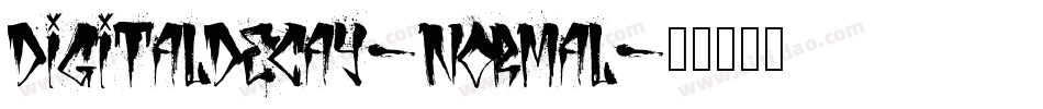 DigitalDecay-Normal字体转换