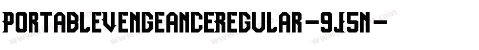 PortableVengeanceRegular-9J5n字体转换