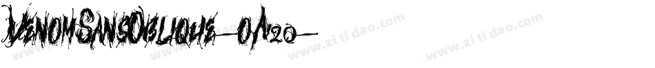 VenomSansOblique-oA20字体转换