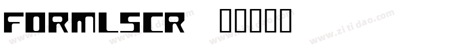 FORMLSCR字体转换