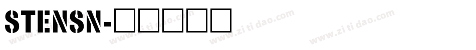 STENSN字体转换