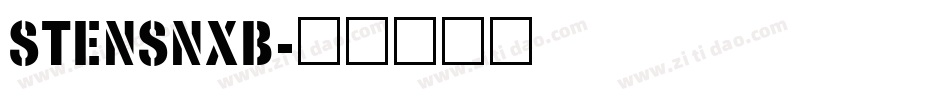 STENSNXB字体转换