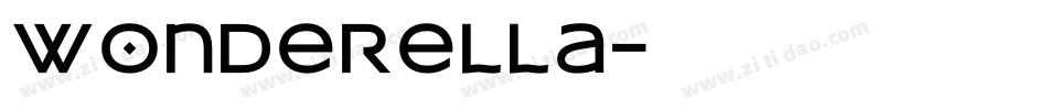 wonderella字体转换
