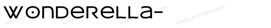 wonderella字体转换