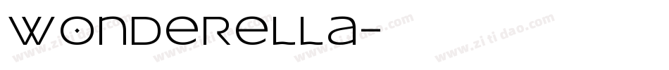 wonderella字体转换