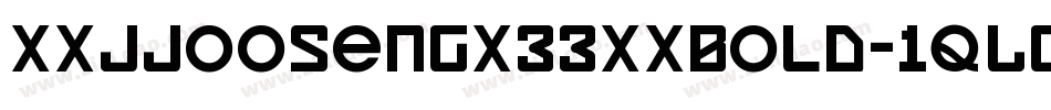 Xxjjoosengx33xxBold-1qLg字体转换