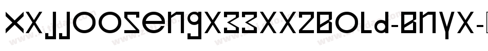 Xxjjoosengx33xx2Bold-Bnyx字体转换