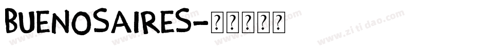 Buenosaires字体转换