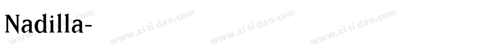 Nadilla字体转换