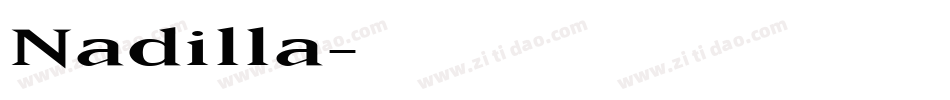 Nadilla字体转换