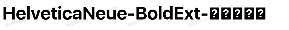 HelveticaNeue-BoldExt字体转换