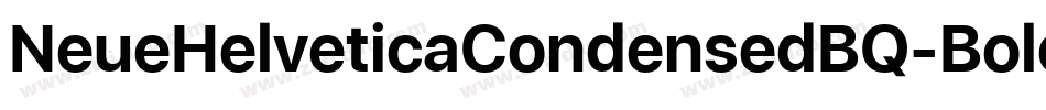 NeueHelveticaCondensedBQ-Bold字体转换