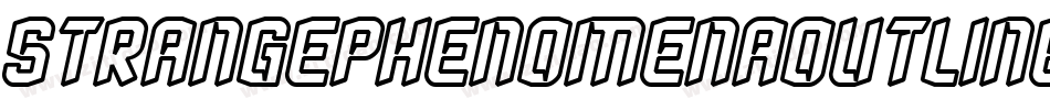 STRANGEPHENOMENAOUTLINED字体转换