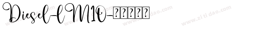 Diesel-lM10字体转换
