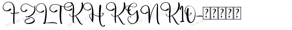 FZLTKHKGNK10字体转换