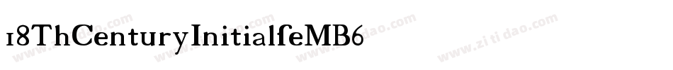 18ThCenturyInitials-eMB6字体转换