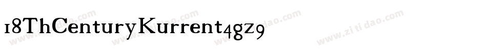 18ThCenturyKurrent-4gz9字体转换
