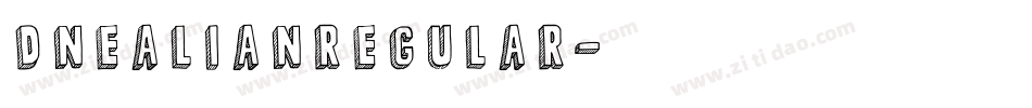 DNealianRegular字体转换
