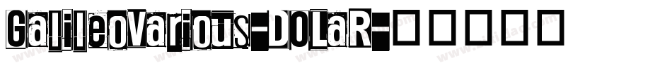 GalileoVarious-DOLaR字体转换